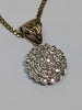 9ct Gold Chain With Floral Diamond Pendant