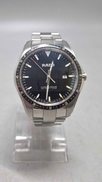 ***SALE*** Rado Hyperchrome 45mm Quartz Gents Watch - With Date - Steel Bracelet - Boxed With Stamped Card