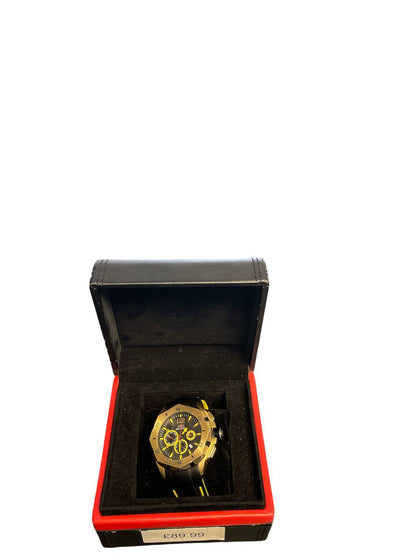 'Delorean Automatic Watch Solid Stainless Steel Gold Plated DL05 3501GK **collection only netherton**