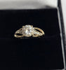 9ct Yellow Gold Ring With CZ Stones - 1.7G - Size L - Hallmarked