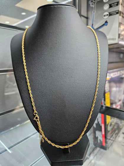 9CT GOLD ROPE CHAIN LEIGH STORE