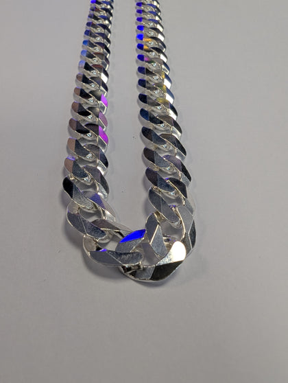 Brand new heavy silver curb chain