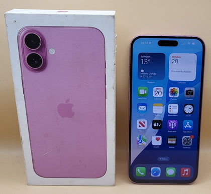 Apple iPhone 16 Plus - 128GB - Pink - Unlocked - 94% Battery Health - Boxed