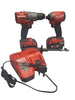 Milwaukee Drill/impact set, Boxed,m18 fpd2/m18fid2