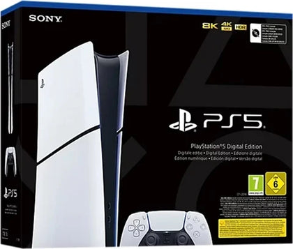SONY Playstation 5 Slim Digital Edition Console, 1TB, White, Boxed