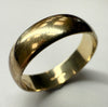 9ct gold wedding ring size S 1/2