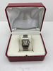 Cartier Men's Santos Quartz White Dial Watch Two Tone