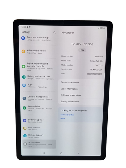 ** Sale ** Samsung Galaxy Tab S5E 128GB Black.
