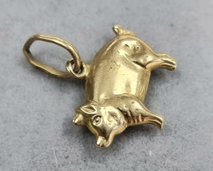 9ct Gold Pig Charm