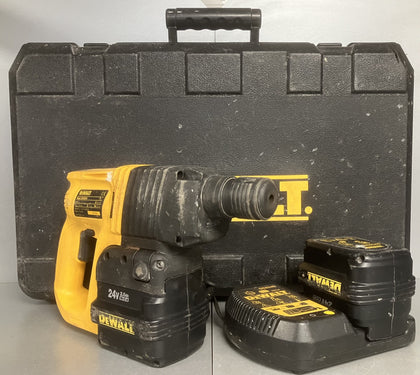 ** Collection Only ** Dewalt DW004 24V Cordless SDS Rotary Hammer Drill ( x2 2.0ah Batteries ) ** Boxed **