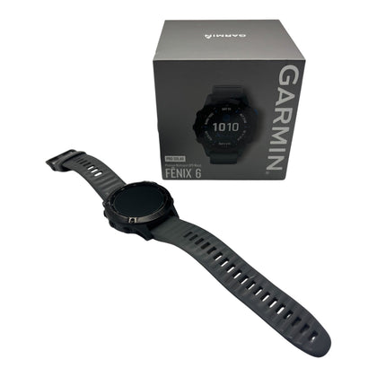Garmin Fenix 6 Pro Solar 47mm - Black with Slate Grey Band