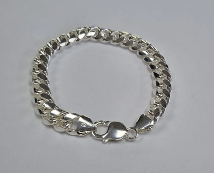 Silver Curb Bracelet 8.5