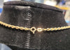 9CT - Yellow Gold Rope Necklace - 25" - 6.20g. Hallmarked