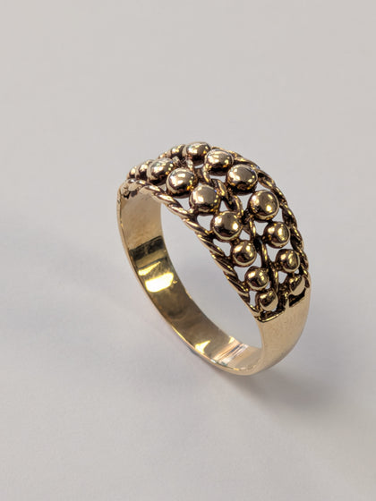 9ct Gold Dot Ring Size N 1/2