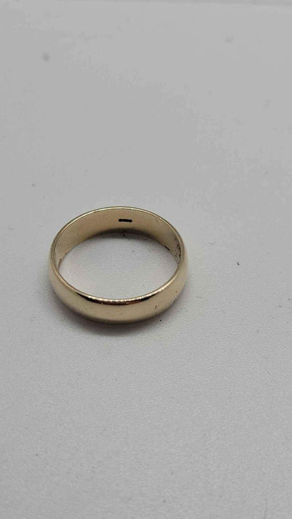 9ct Yellow Gold Wedding Band Ring - Size T - 4.71 Grams - Fully Hallmarked