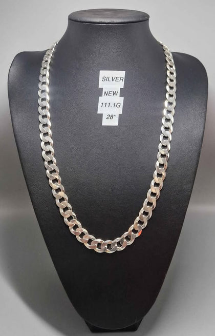 SALE!! New Silver Chain 111.1Grams 28