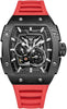 Mens WISHDOIT Full Speed Lightweight Self-winding Tonneau Skeleton Watch Boxed
