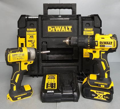 DEWALT DCK2060M2T-SFGB 18V 1 x 4.0Ah Li-Ion XR Brushless Cordless Twin Pack