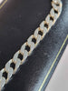 925 Silver Curb Link Bracelet - 9" - 17.79g