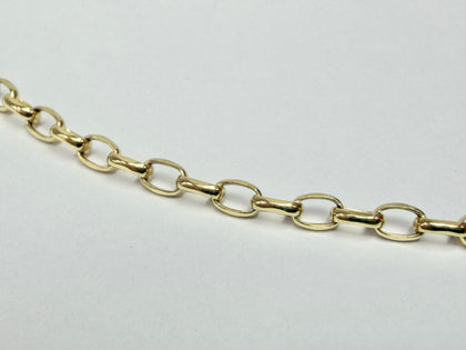 9ct yellow belcher chain 24