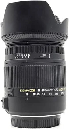 Sigma 18-250mm f/3.5-6.3 DC Macro HSM Lens Canon