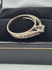18 Karat Hallmarked womens ring , 3.1 grams 0.5 Carat Diamond ring . size J with box