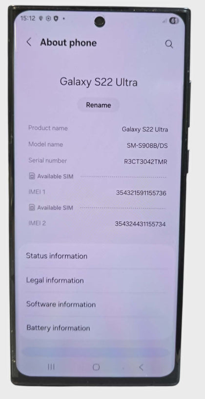 Samsung Galaxy S22 Ultra 5G - 256GB