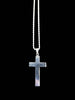 BRAND NEW SILVER CHAIN WITH CROSS ,