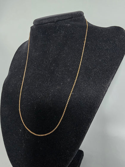 9ct Gold Necklace 1.1G 18'' in Length