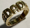 9CT Gold DAD Ring Size T 1/2