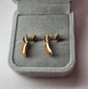 14ct yellow gold earrings with stones