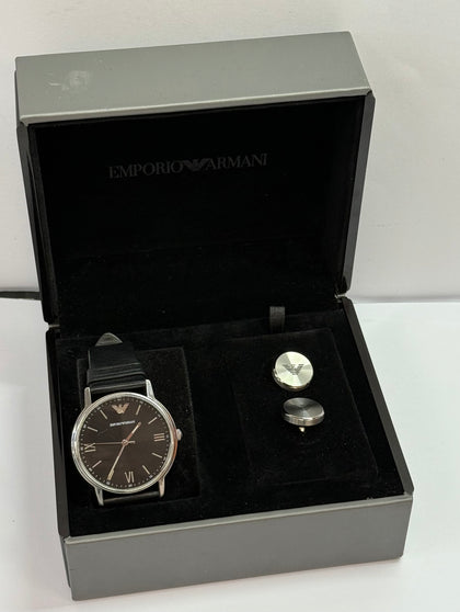 Emporio Armani watch & cufflinks