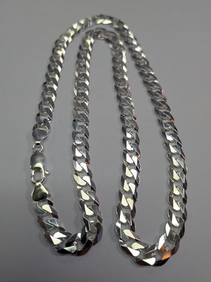 Brand New Silver Curb Chain