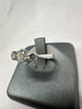 18ct White Gold 3 Gem Ring - Size N