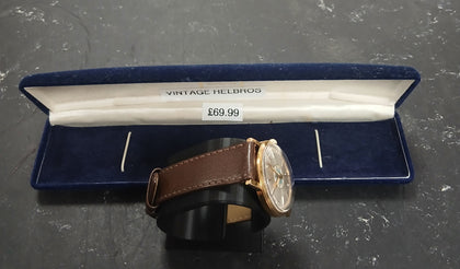 Vintage Working HELBROS 'Teamsters Union' Advertising Dial Gents Watch