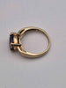 9ct Yellow Gold Ring With Dark Pink Stone – Size O – 3.72 Grams Ladies Dress Ring