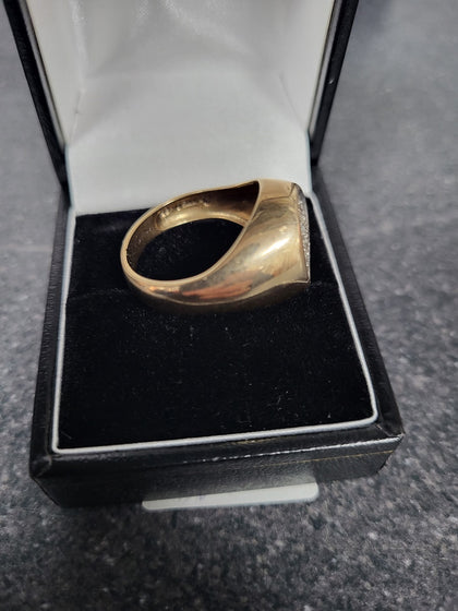 9CT Yellow Gold Ring With Clear Stones - 5.43G - Size S - Hallmarked