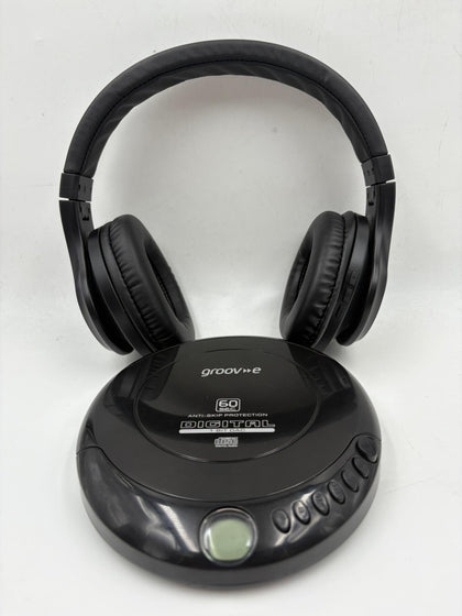Groov-e Retro Personal CD Player, Black