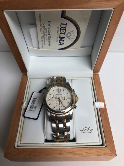 Delma San Marino Chronograph 467.392y Two Tone Watch