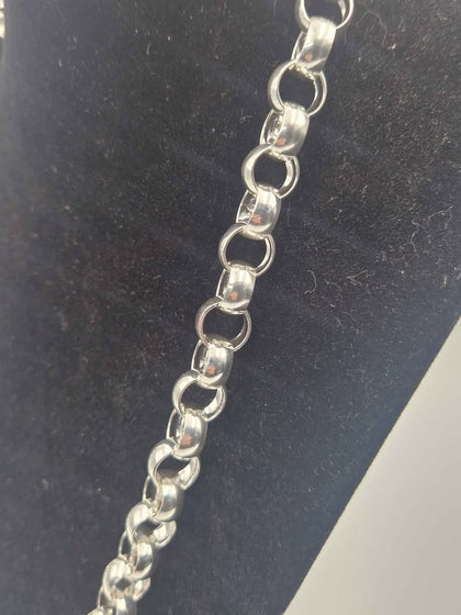 925 Sterling Silver Belcher Chain Necklace - 26