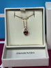 SWAROVSKI RED HEART PENDANT NECKLACE BOXED