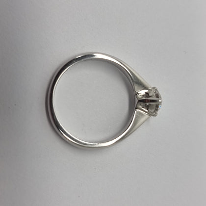 0.38ct Diamond Solitaire Platinum Ring - Size K - Assay Value £1950
