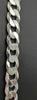 925 SILVER HALLMARKED, CURBED CHAIN WITH NO PENDANT, 24", 106.95G, BOXED