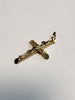 9ct Yellow Gold Crucifix - 1.96g - approx 1.2" - Hallmarked