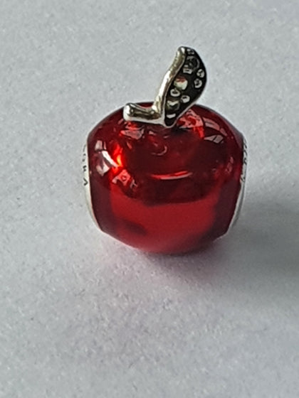 Pandora Charm Sterling Silver Ale S925 Snow White Apple 791572EN73