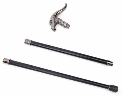 Blue Eyed Dragon 2 Piece Swagger Cane / Walking Stick 93cm