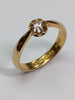 22ct Gold Diamond Ring - Size Q