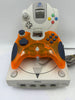 Sega Dreamcast Video Game Console with one official controller and one 3rd party