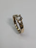 14ct Gold cz Ring Size N