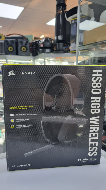CORSAIR HS80 RGB WIRELESS HEADSET BOXED